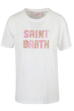 - T-shirt - 451555 - Bianco/Rosa^MC2 Saint Barth Fashion