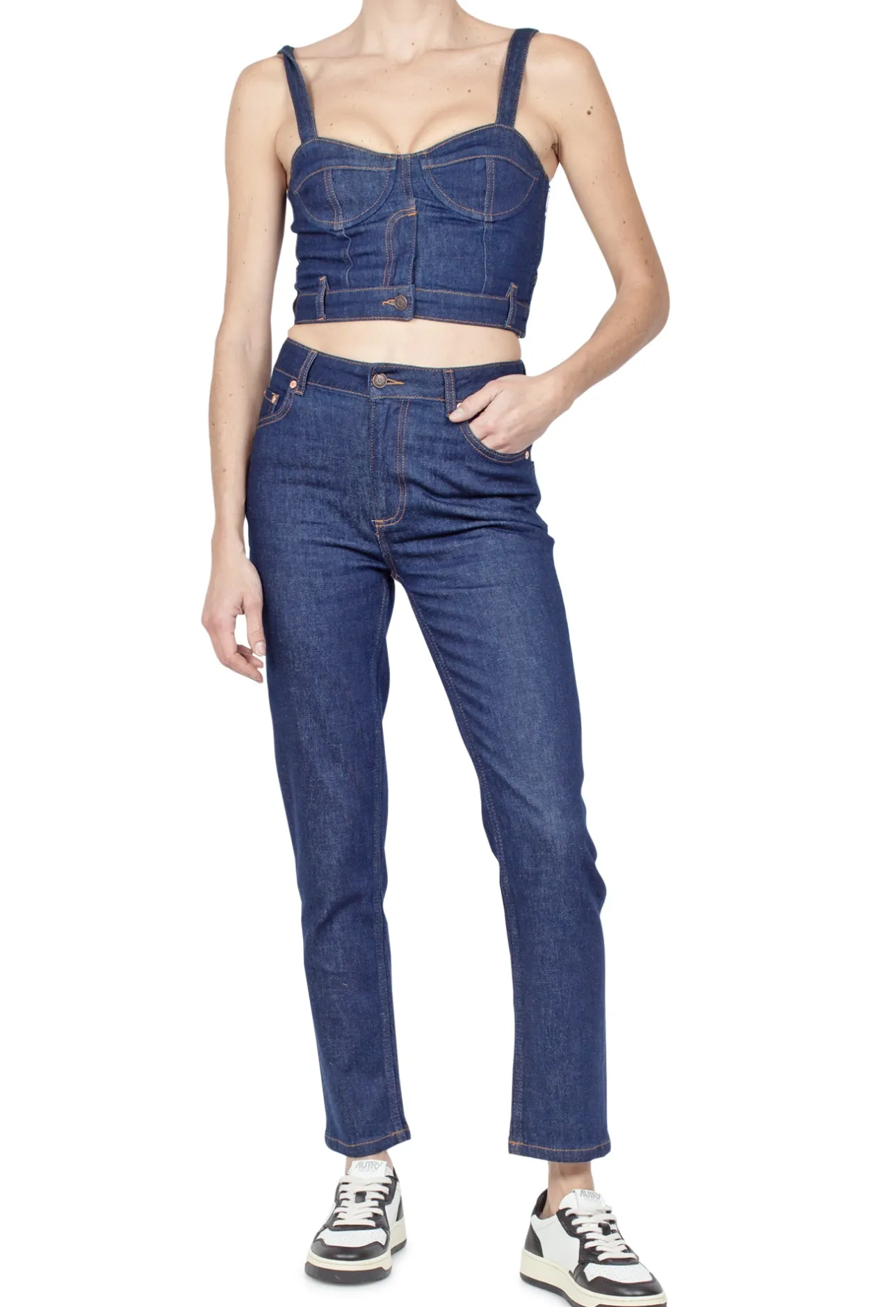 - Crop top - 430111 - Denim^MO5CH1NO JEANS - Moschino Best