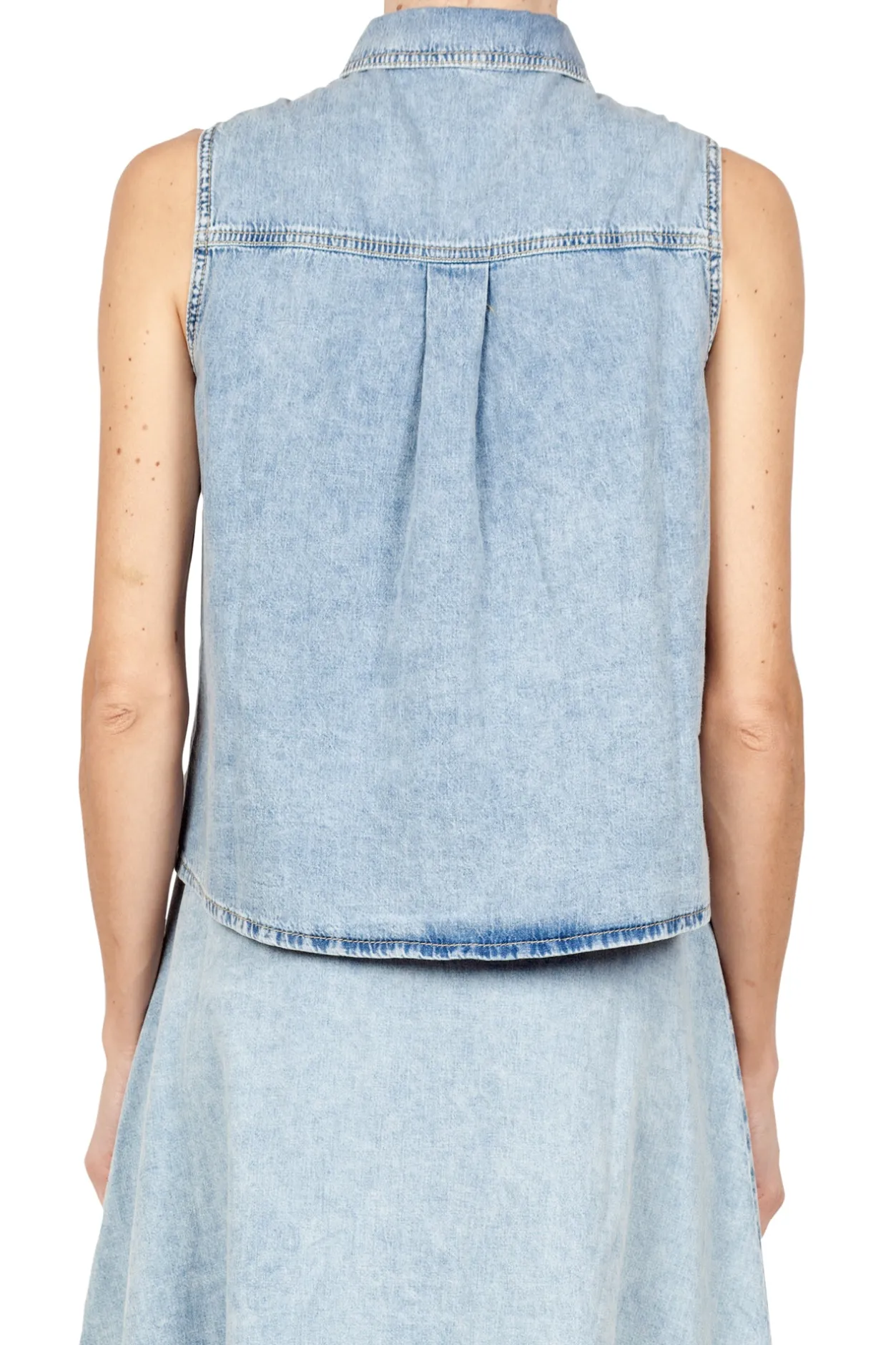 - Camicia smanicata - 430107 - Denim^MO5CH1NO JEANS - Moschino New