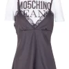- T-shirt con top - 430109 - Nero^MO5CH1NO JEANS - Moschino Hot