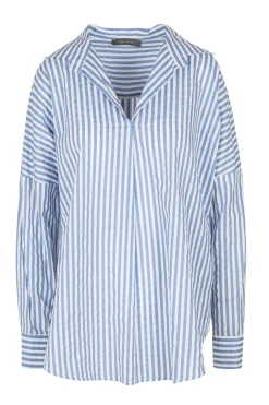- Blusa - 450077 - Bianco/Blu^Neirami Discount