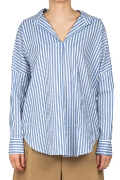 - Blusa - 450077 - Bianco/Blu^Neirami Discount