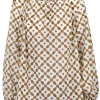 - Blusa - 450231 - Bianco/Tabacco^NIU Sale