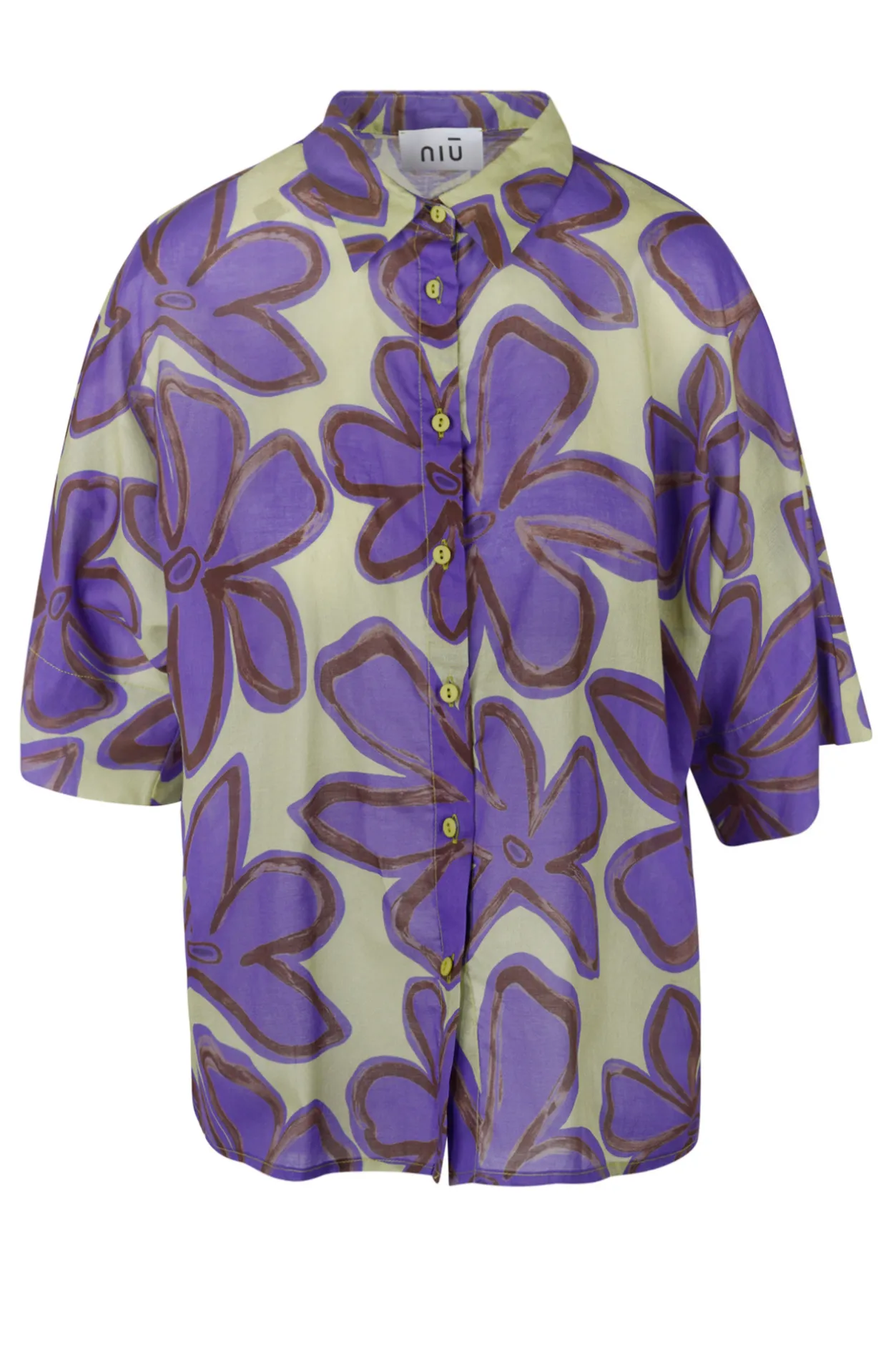 - Camicia - 450214 - Verde/Viola^NIU Fashion