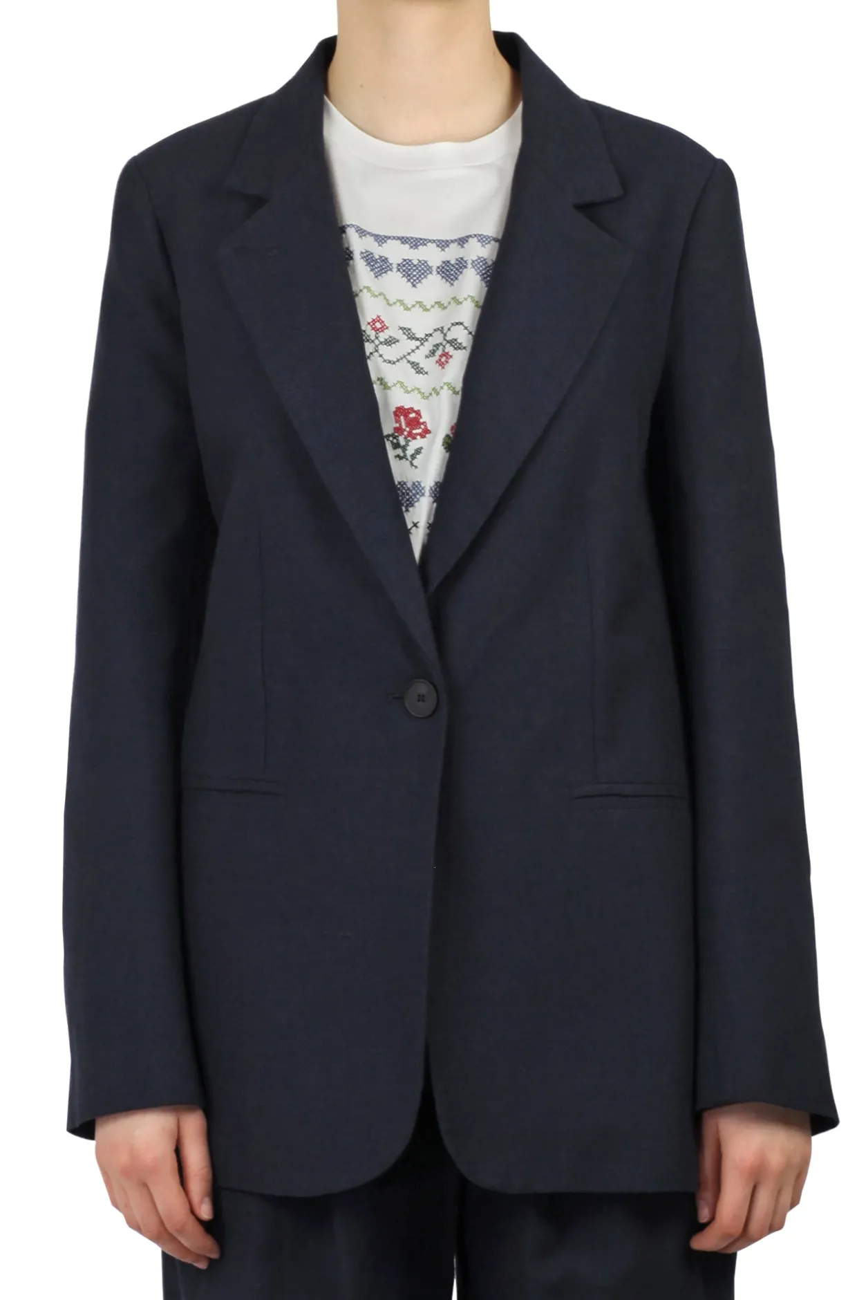 - Giacca - 450346 - Blu/Panna^Ottod'ame New