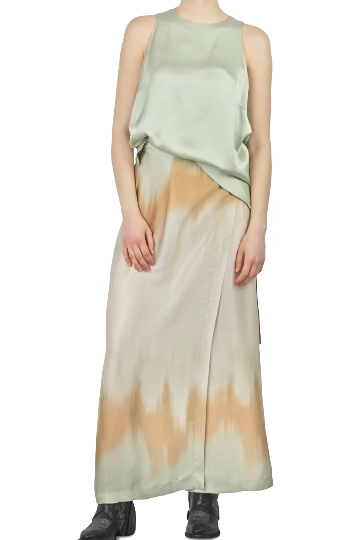 - Gonna - 450367 - Salvia/Beige^Ottod'ame Clearance