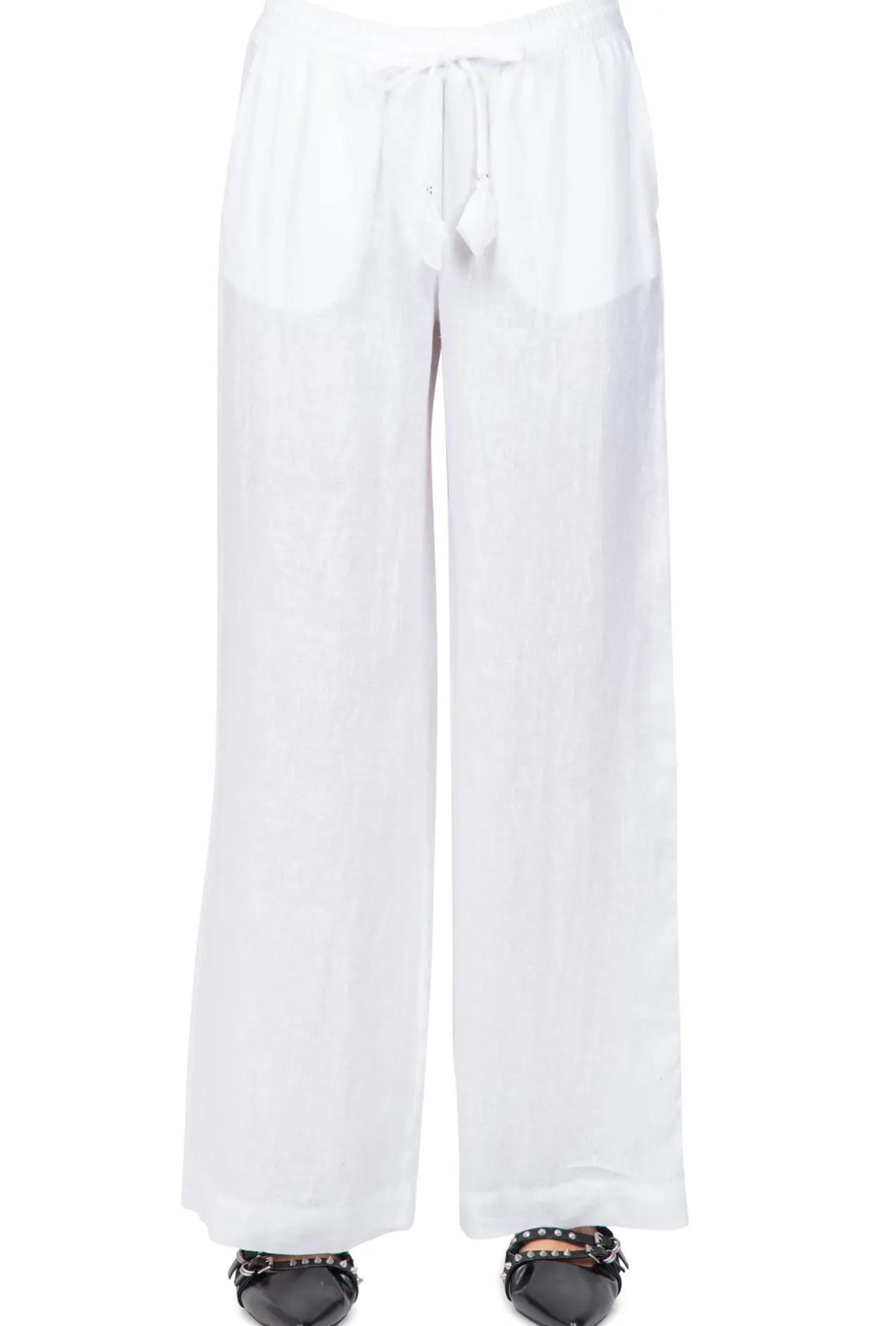 - Pantalone - 450384 - Bianco^Ottod'ame Sale
