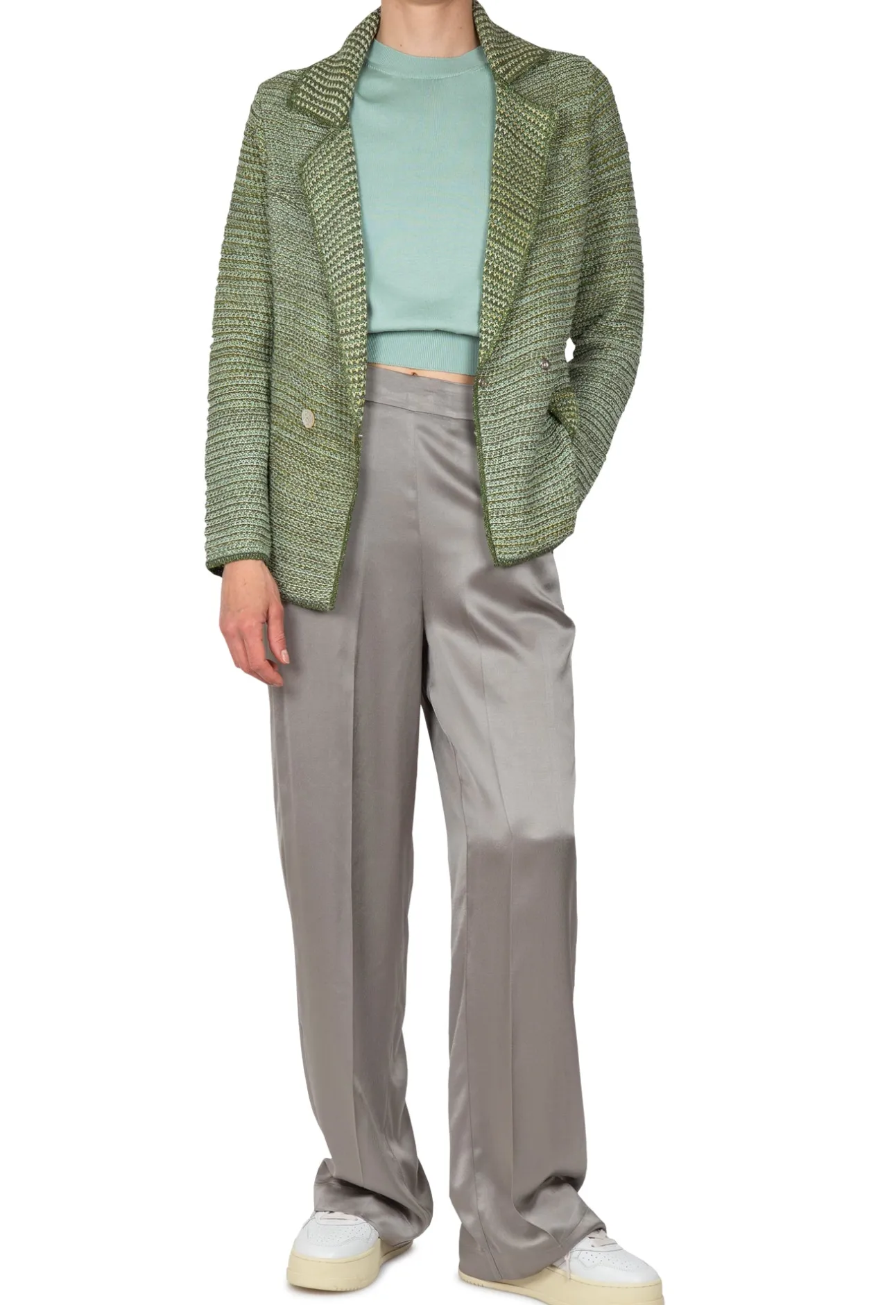 - Pantalone - 450360 - Grigio^Ottod'ame Discount