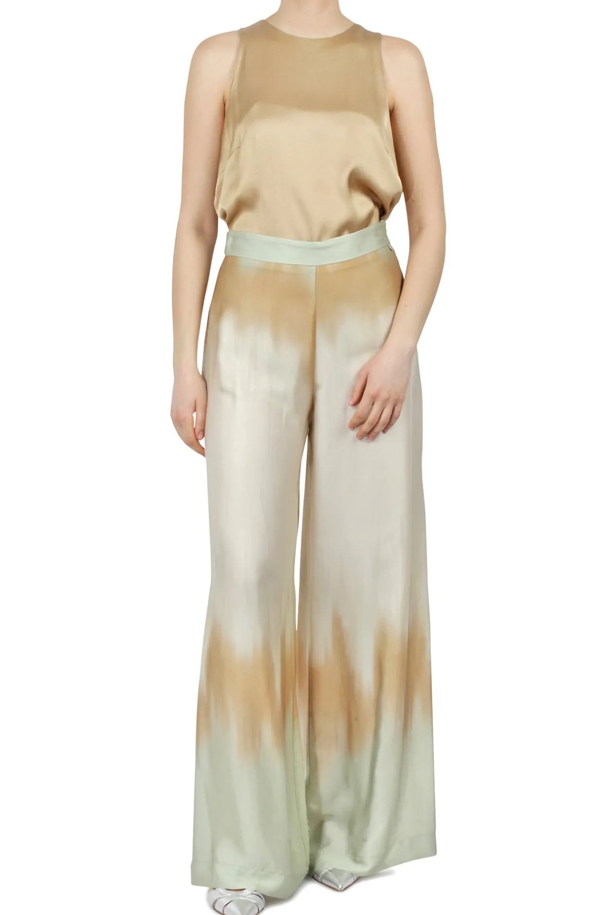 - Pantalone - 450365 - Salvia/Beige^Ottod'ame Outlet
