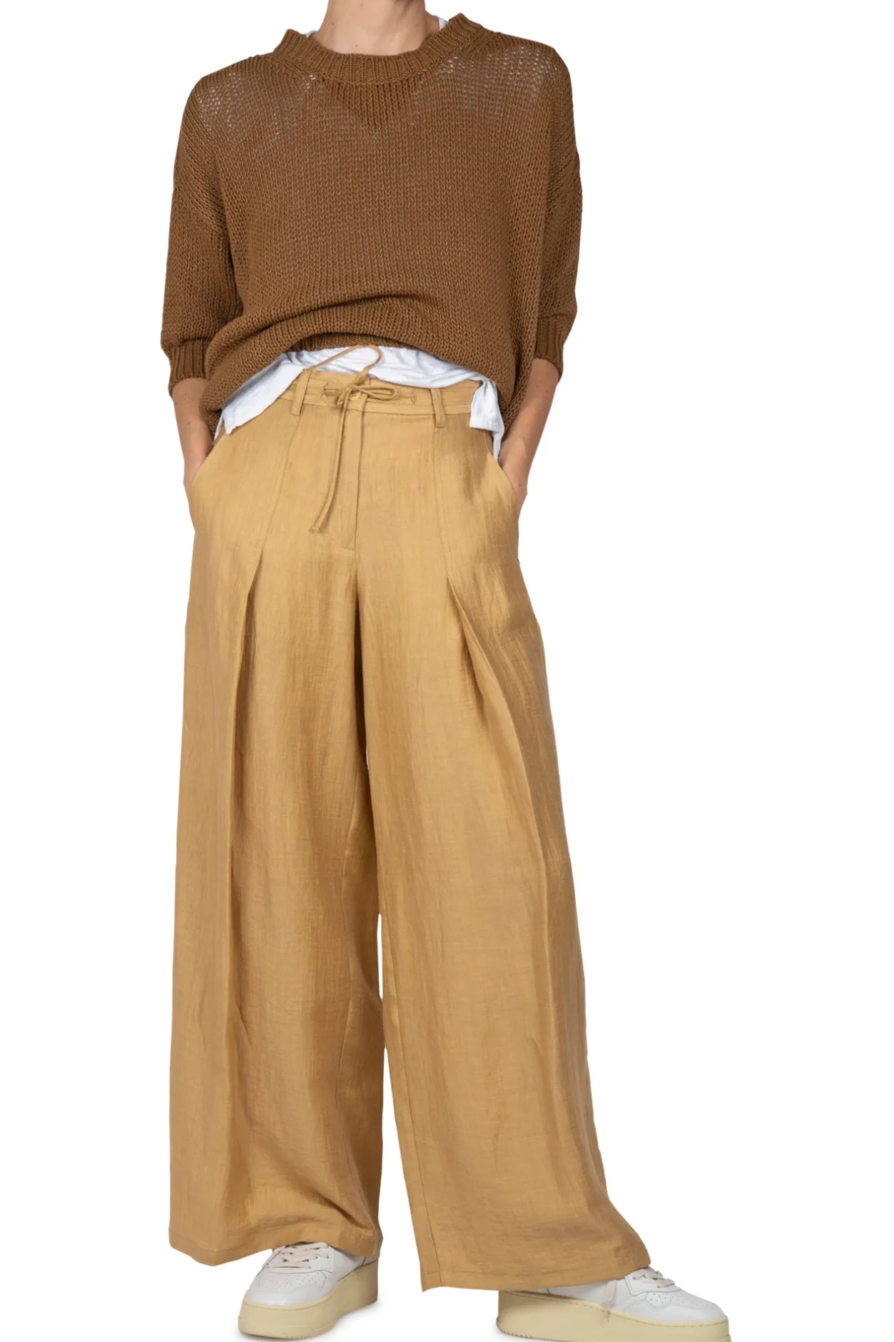- Pantalone - 450373 - Sabbia^Ottod'ame Clearance