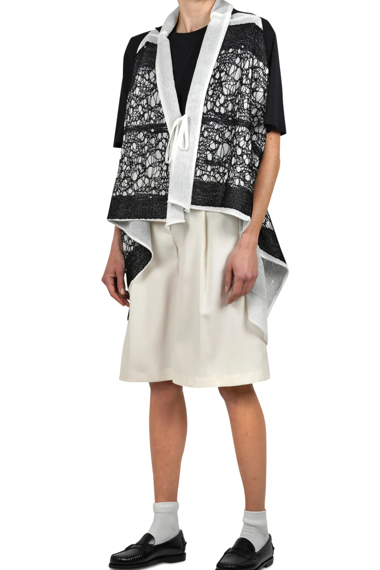 - Gilet - 450092 - Latte/Nero^Pierantonio Gaspari Discount