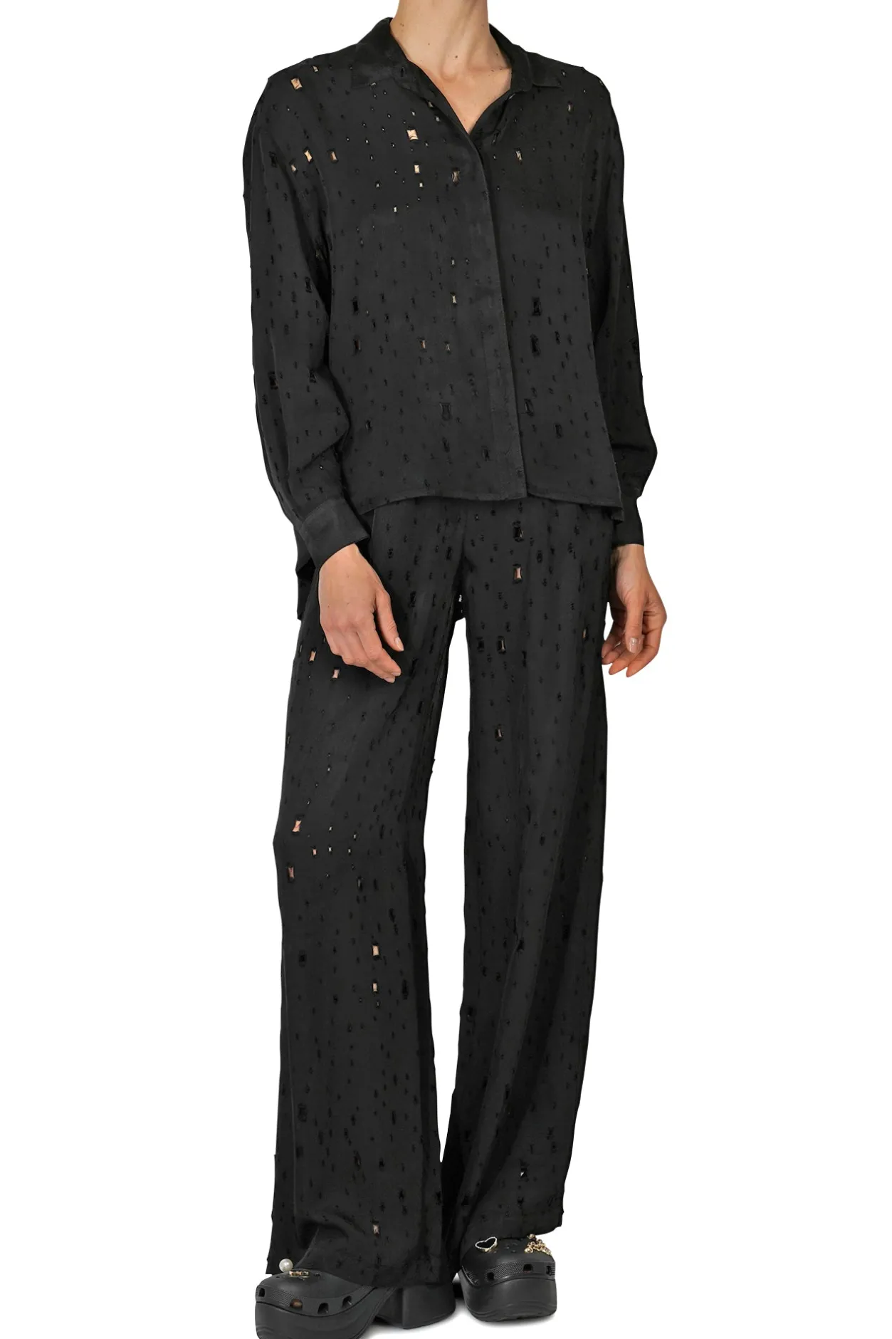 - Pantalone - 450702 - Nero^8pm Fashion