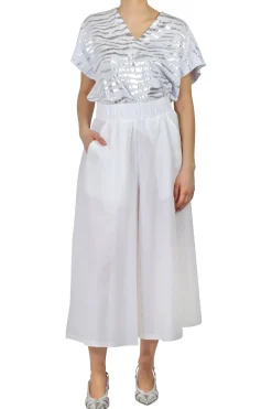 - T-shirt - 450722 - Bianco/Argento^8pm Sale