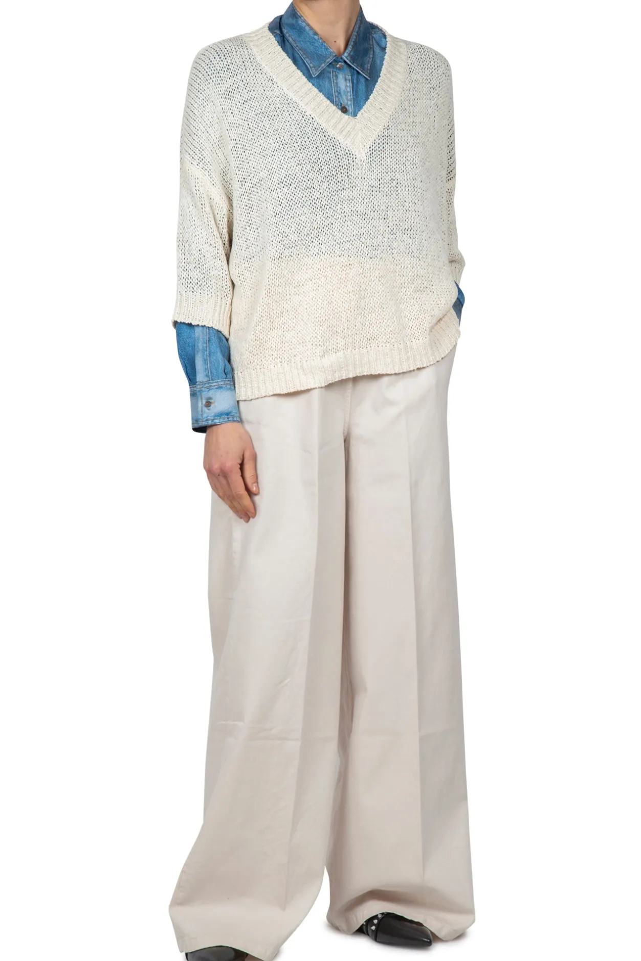 - Maglia - 450004 - Ecru^Roberto Collina Outlet