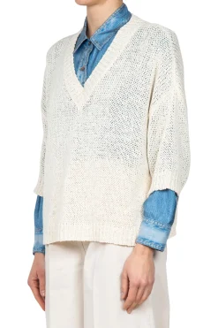 - Maglia - 450004 - Ecru^Roberto Collina Outlet