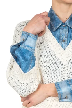 - Maglia - 450004 - Ecru^Roberto Collina Outlet