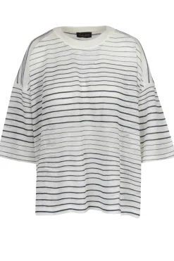 - T-shirt - 450001 - Ecru/Navy^Roberto Collina Sale