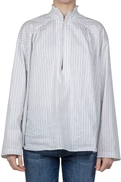 - Camicia - 450824 - Bianco/Blu^Semi Couture Clearance