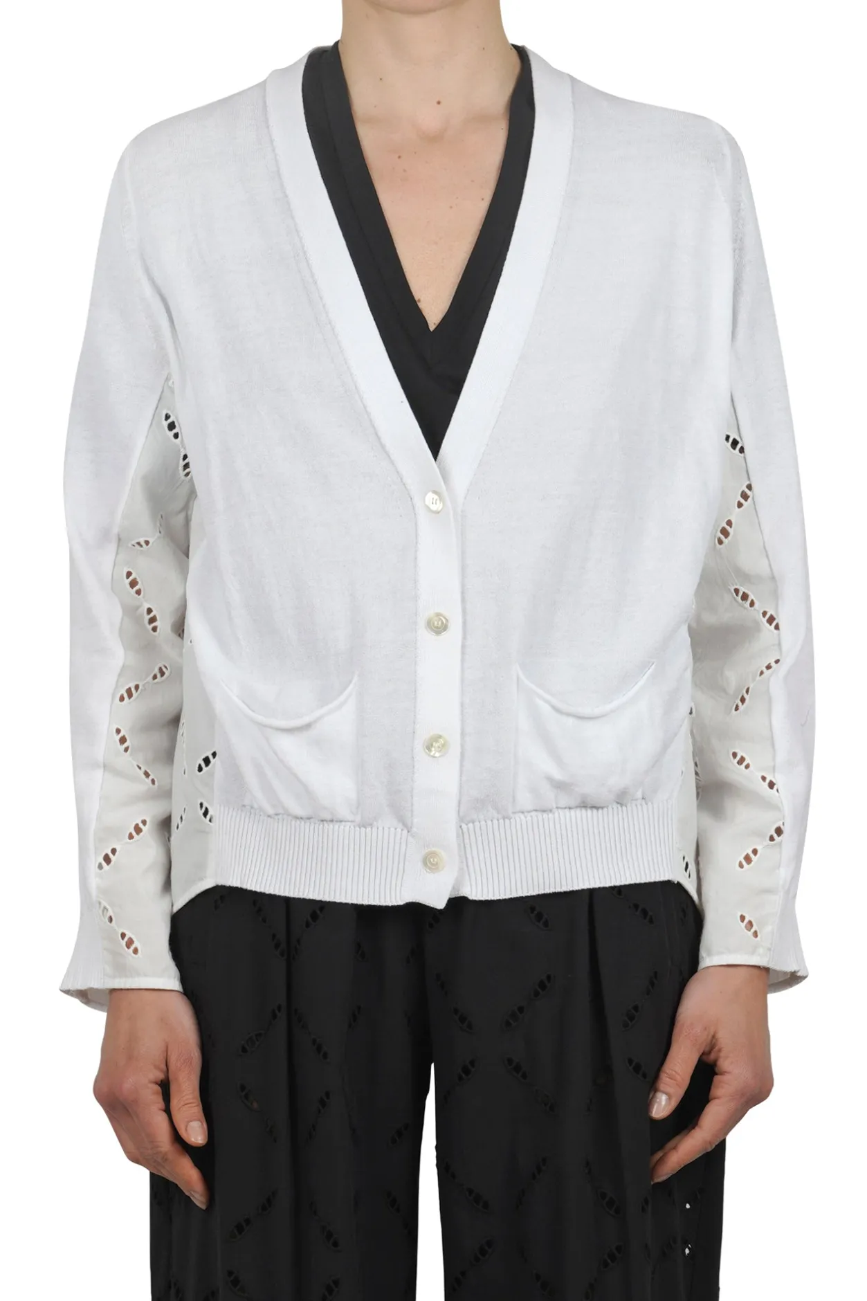 - Cardigan - 450772 - Bianco^Semi Couture Best