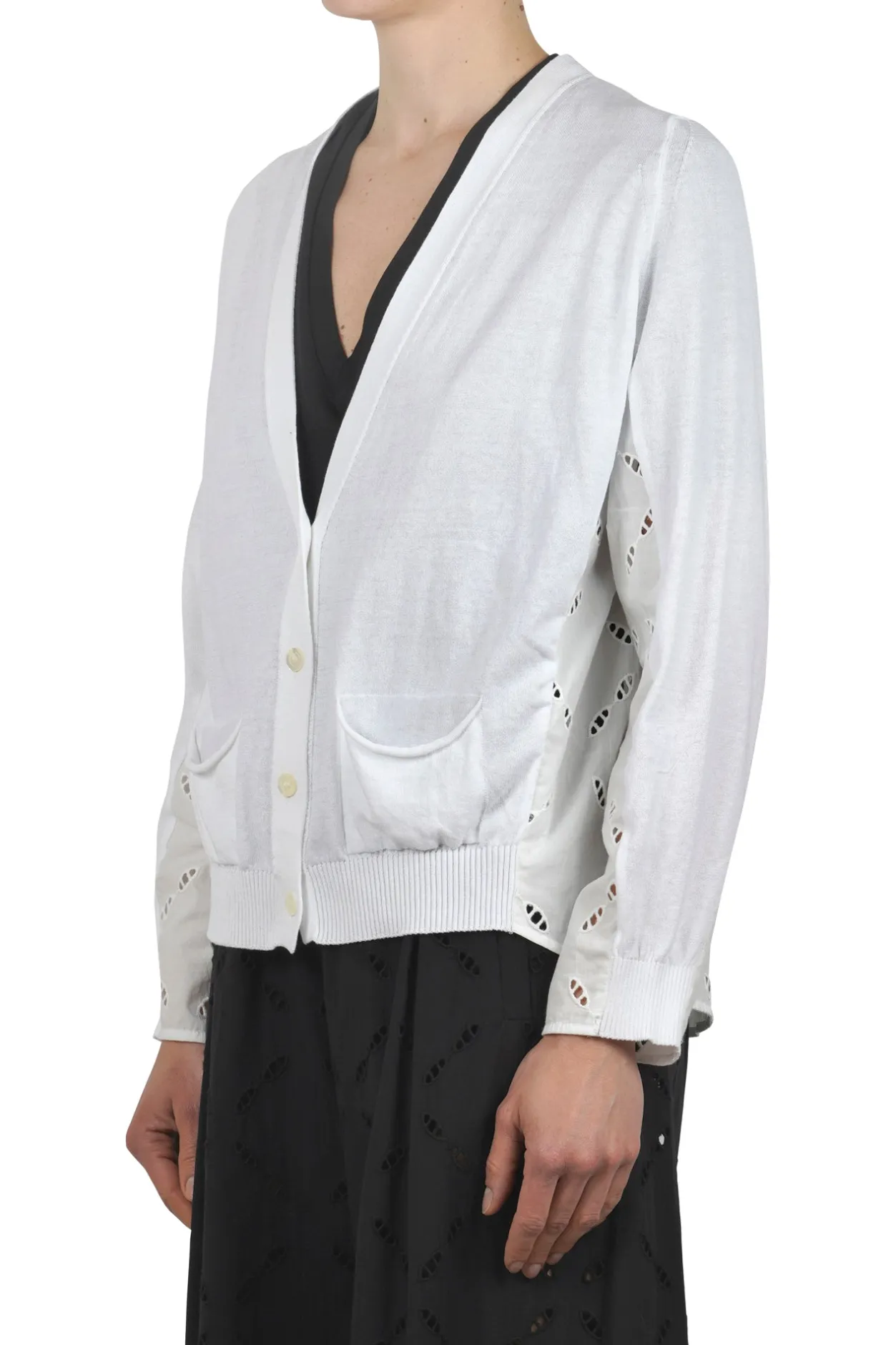 - Cardigan - 450772 - Bianco^Semi Couture Best