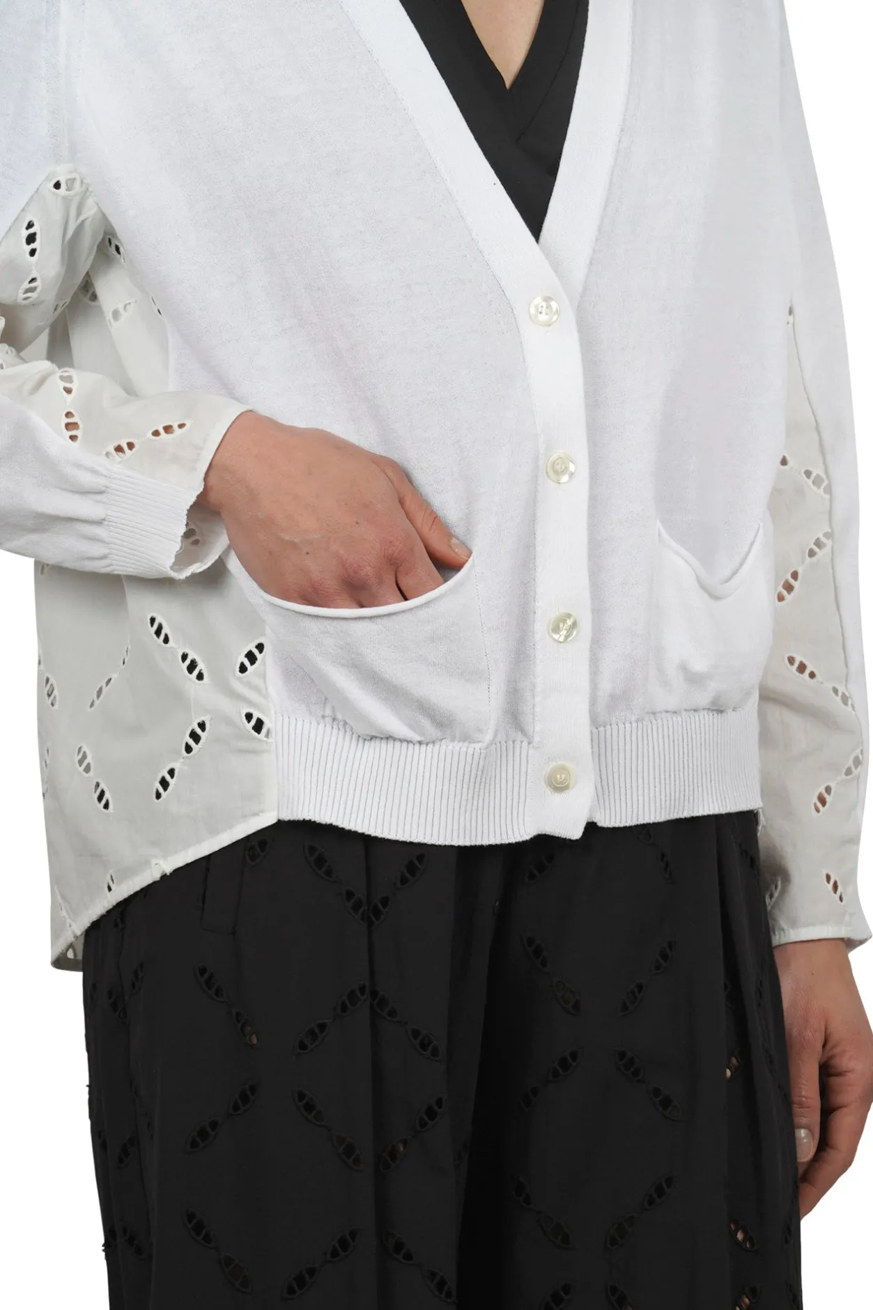 - Cardigan - 450772 - Bianco^Semi Couture Best