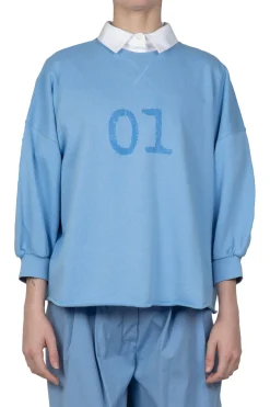 - Felpa - 450828 - Azzurro^Semi Couture Online