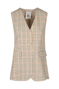 - Gilet - 440503 - Beige/Rosso^Semi Couture Best