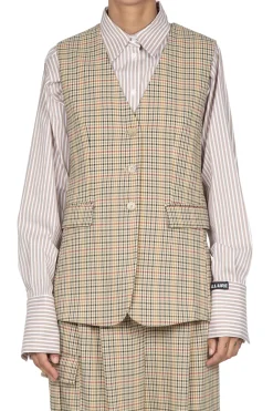 - Gilet - 440503 - Beige/Rosso^Semi Couture Best