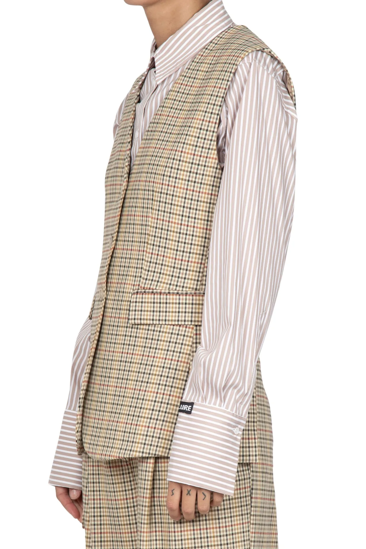 - Gilet - 440503 - Beige/Rosso^Semi Couture Best