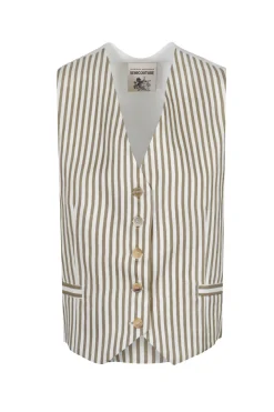 - Gilet - 450782 - Bianco/Kaki^Semi Couture Hot