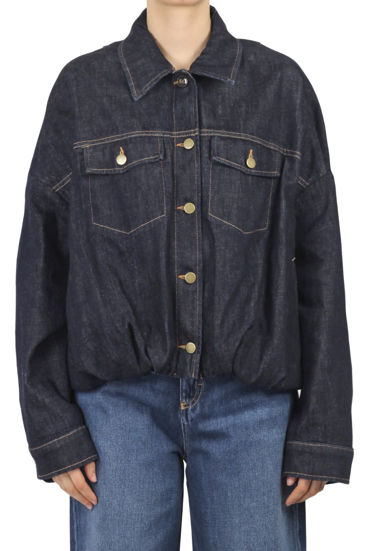 - Giubbotto - 450838 - Denim scuro^Semi Couture Hot