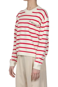 - Maglia - 450811 - Panna/Rosso^Semi Couture New