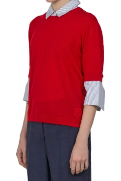 - Maglia - 450809 - Rosso^Semi Couture Fashion