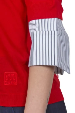 - Maglia - 450809 - Rosso^Semi Couture Fashion
