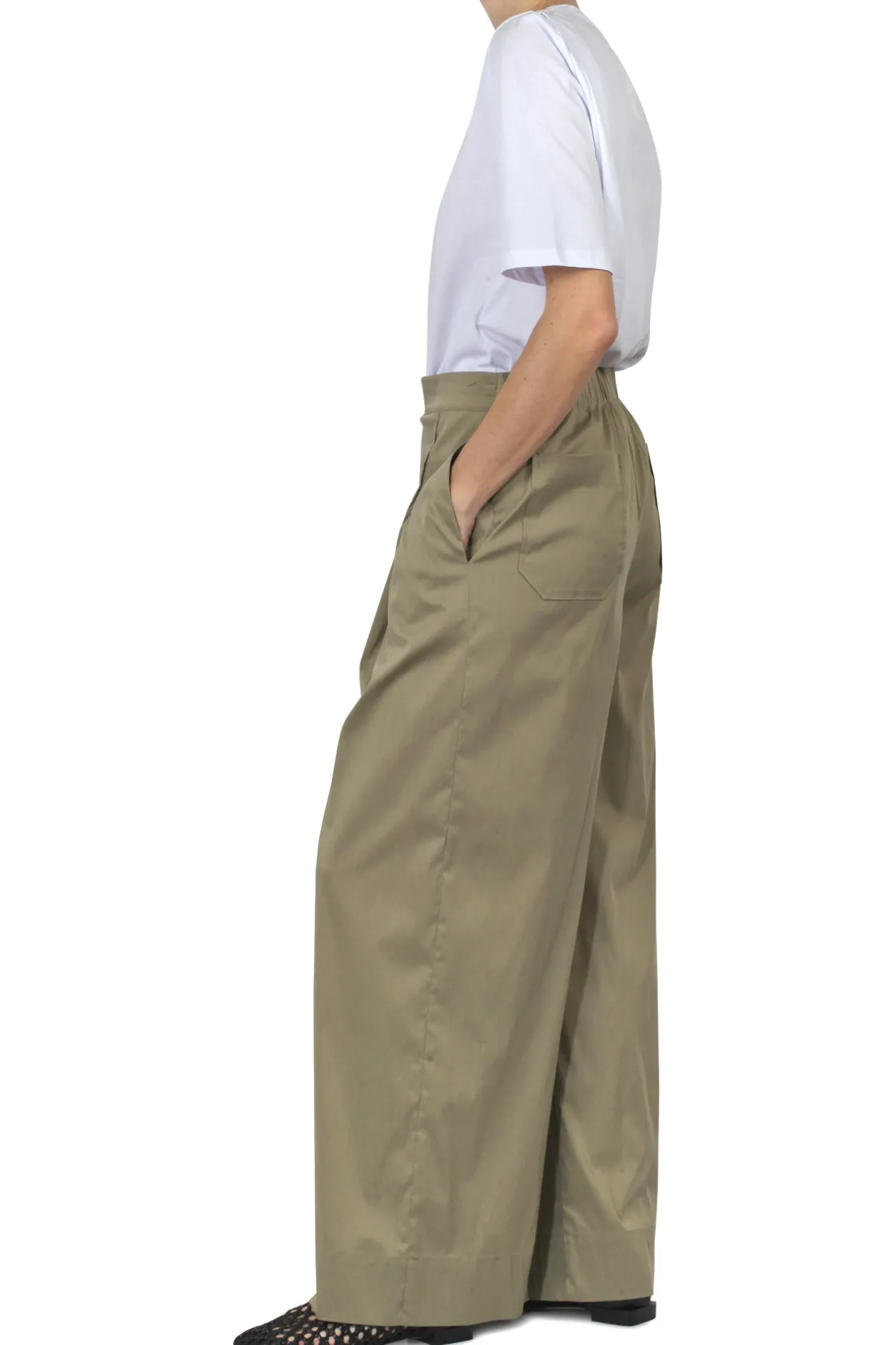 - Pantalone - 450780 - Kaki^Semi Couture Sale