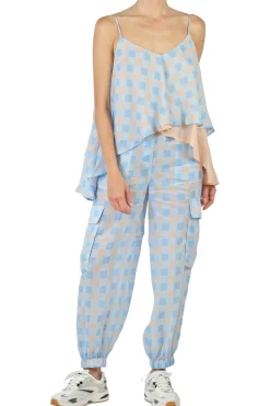 - Pantalone - 431792 - Fantasia Azzurro^Semi Couture Sale