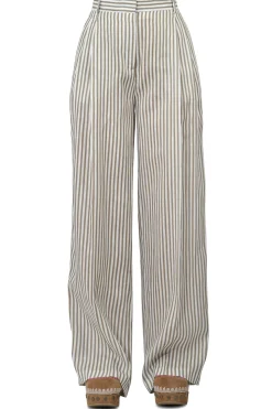 - Pantalone - 450783 - Bianco/Kaki^Semi Couture Online