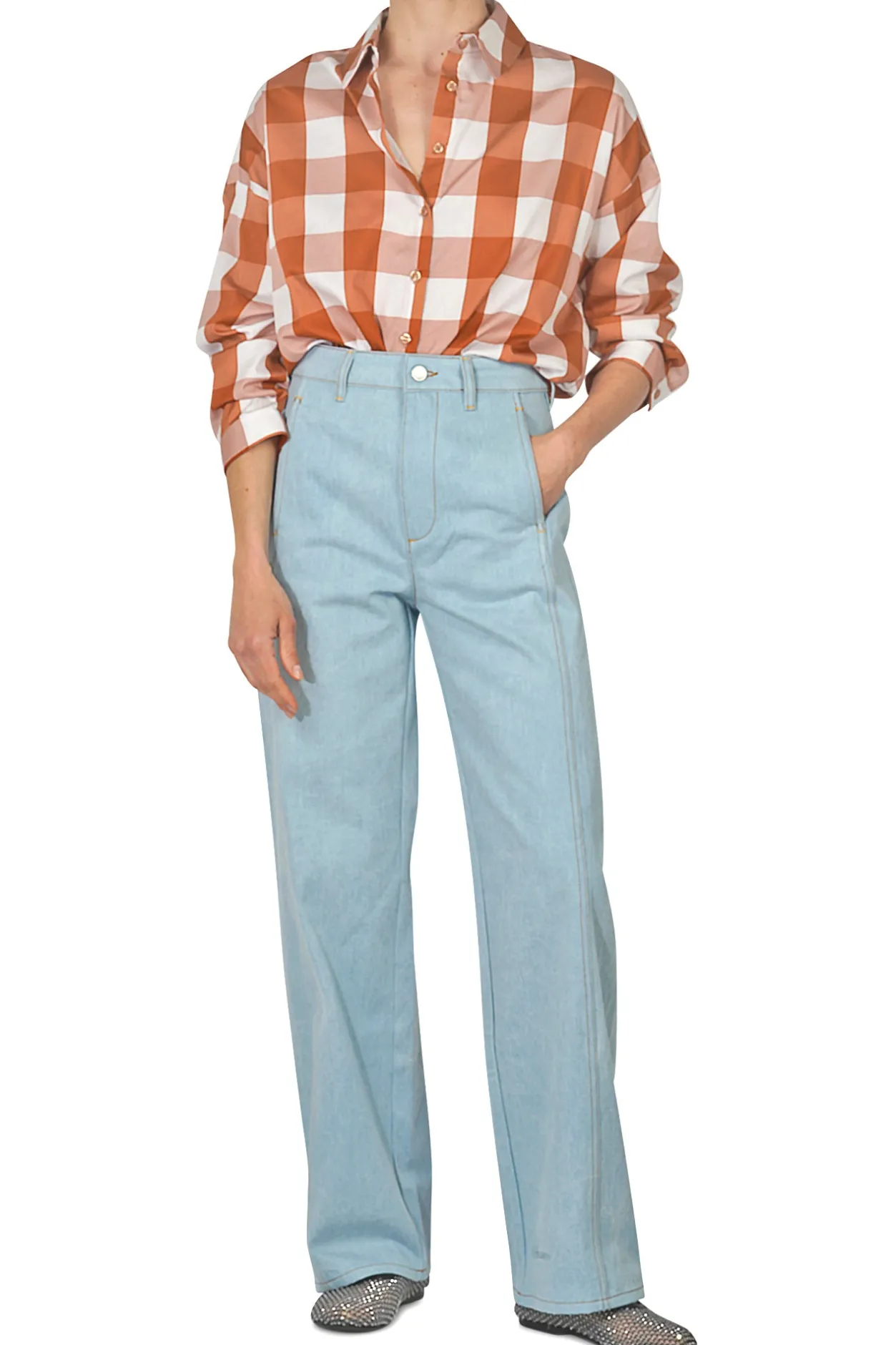- Camicia - 450031 - Fantasia Arancione^So Allure New