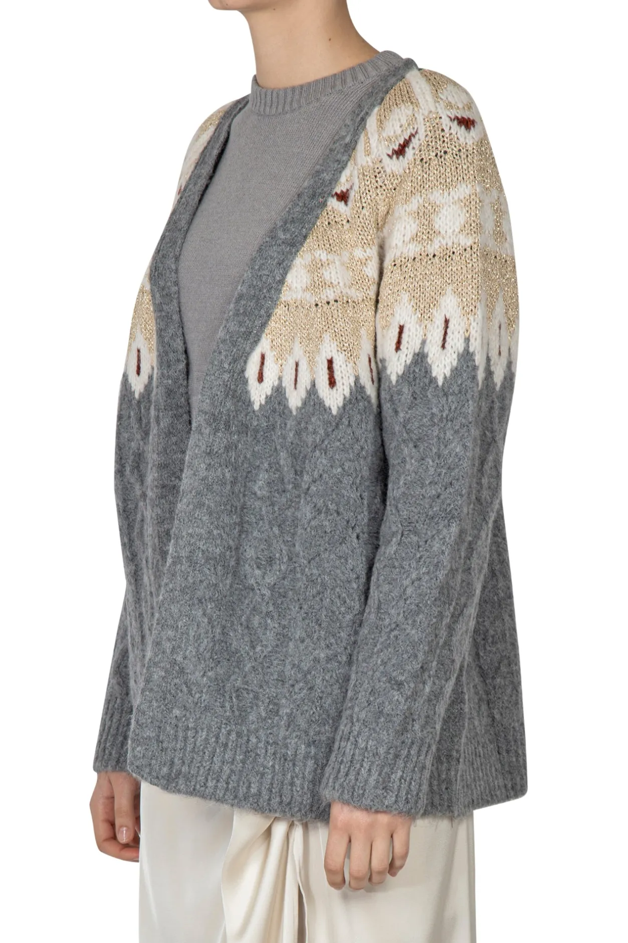 - Cardigan - 441907 - Grigio^So Allure Sale