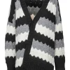 - Cardigan - 441922 - Nero/Panna^So Allure Clearance