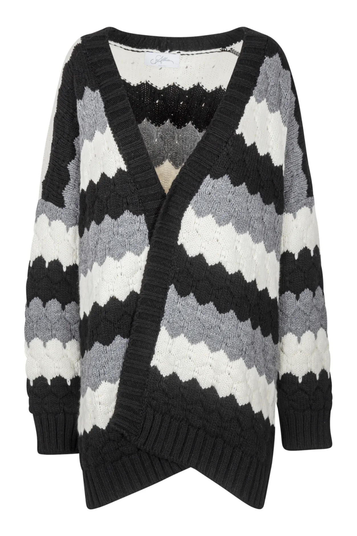 - Cardigan - 441922 - Nero/Panna^So Allure Clearance