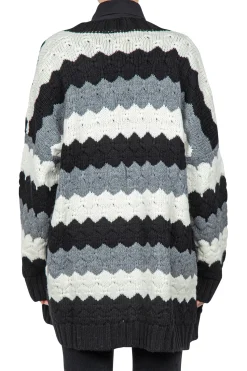 - Cardigan - 441922 - Nero/Panna^So Allure Clearance