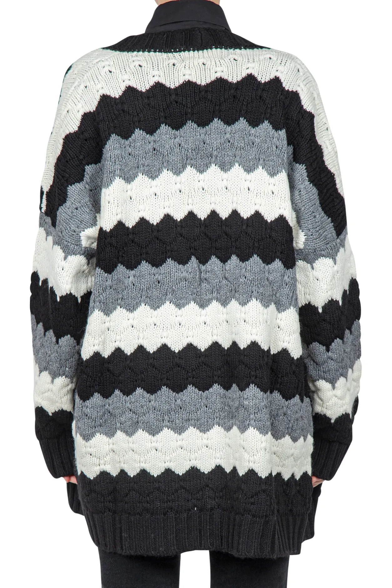 - Cardigan - 441922 - Nero/Panna^So Allure Clearance