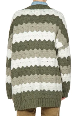 - Cardigan - 441922 - Verde/Panna^So Allure Clearance