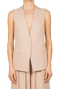 - Gilet - 450038 - Beige^So Allure Online
