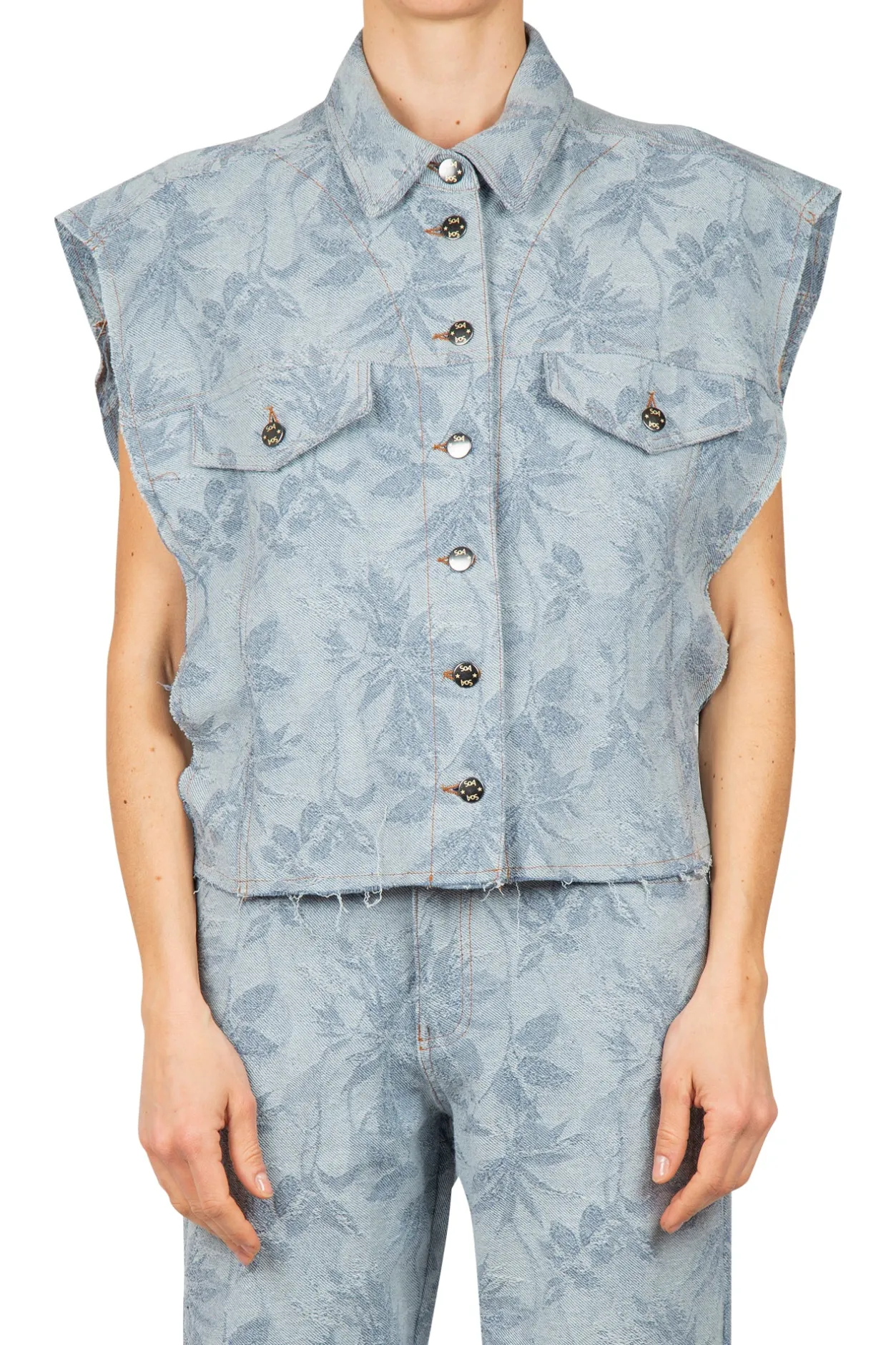 - Gilet - 450047 - Fantasia Azzurro^So Allure Outlet