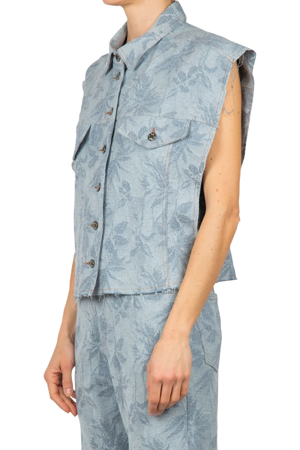 - Gilet - 450047 - Fantasia Azzurro^So Allure Outlet