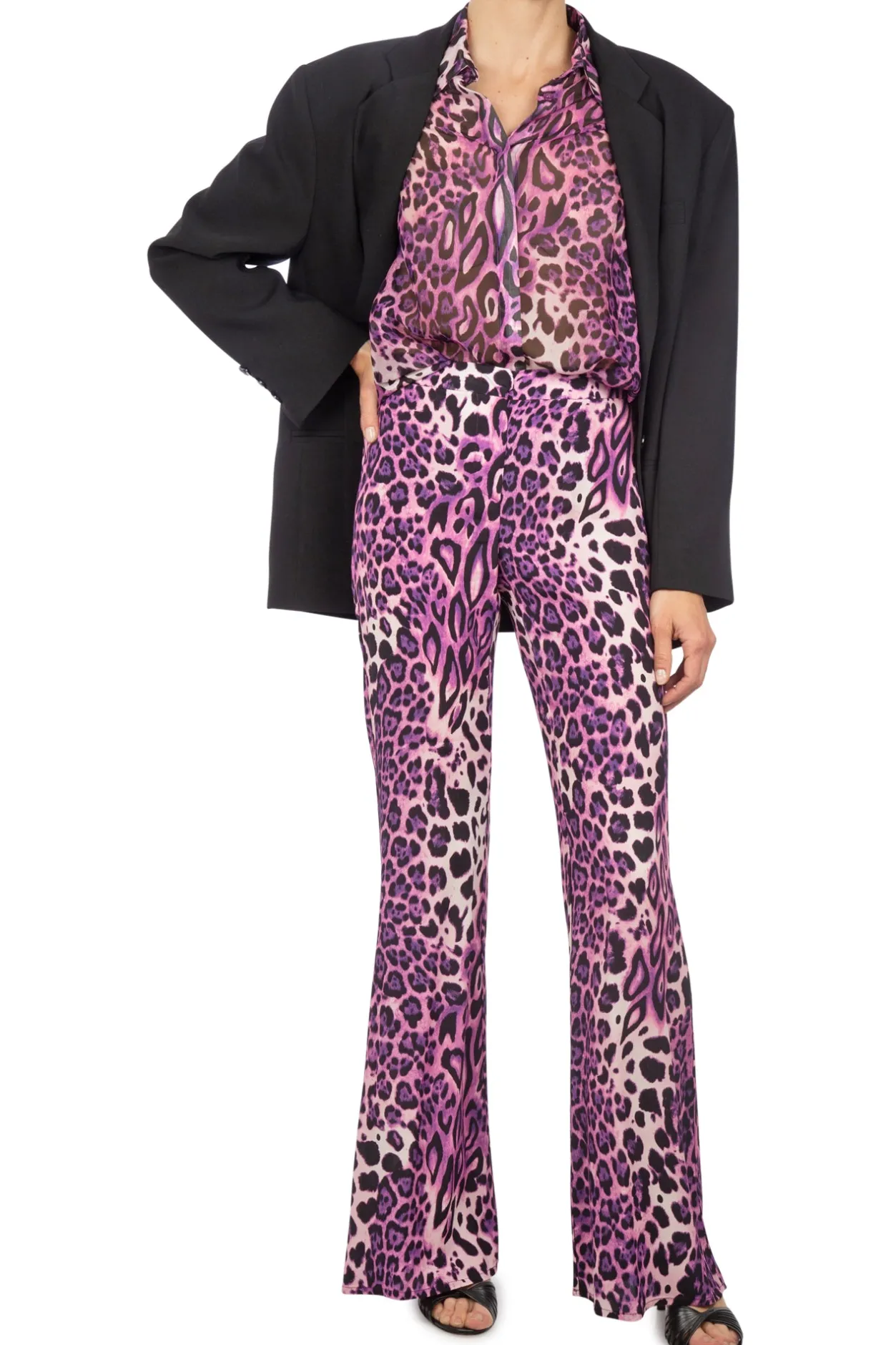 - Pantalone - 410705 - Viola/Nero^So Allure Sale