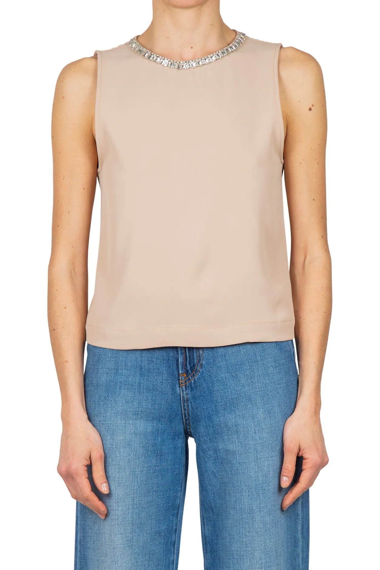 - Top - 450040 - Beige^So Allure Discount