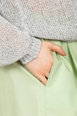 - Shorts - 450758 - Pistacchio^Solotre Fashion